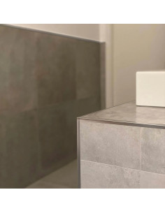 Guardacanto Quadra Cromo Mate 10 mm x 10 mm x 2,5 2